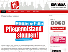 Tablet Screenshot of die-linke-hessen.de